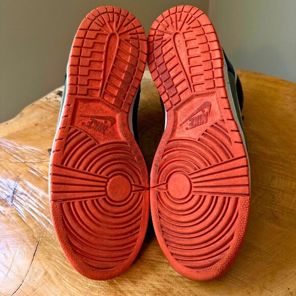 NIKE DUNK HIGH PREMIUM HT🏷️ Army Olive/Birch-Orange/Blaze-Celery Plaid 11.5M - Picture 5 of 6